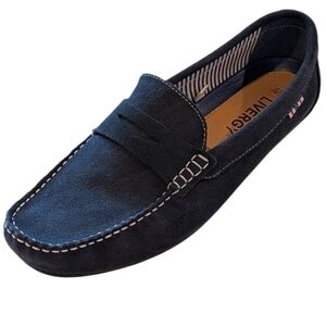 Men's Navy Blue Loafer Mocs. Livergy, Sz 10